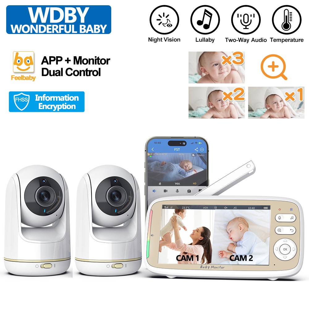 Audio Hd Music - جهاز مراقبة الطفل VB803 PRO، مزود